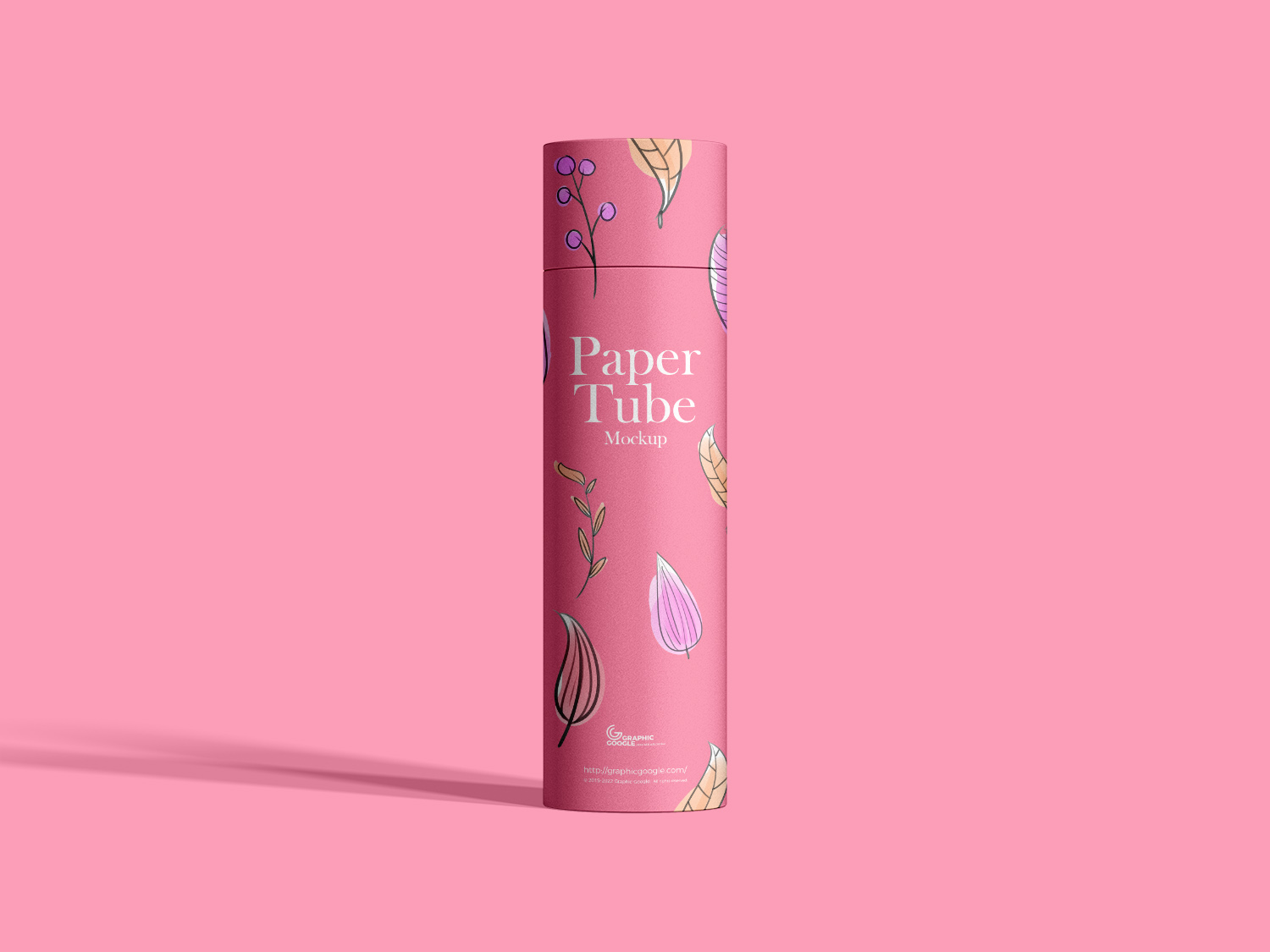 Free Stand Up Paper Tube Mockup