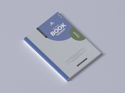 Free Tape Binding Book Mockup