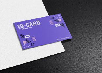 Free Texture Business Card Mockup