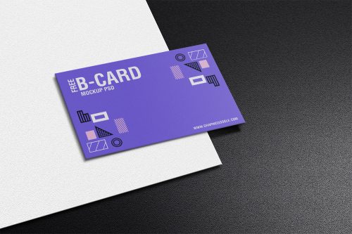 Free Texture Business Card Mockup