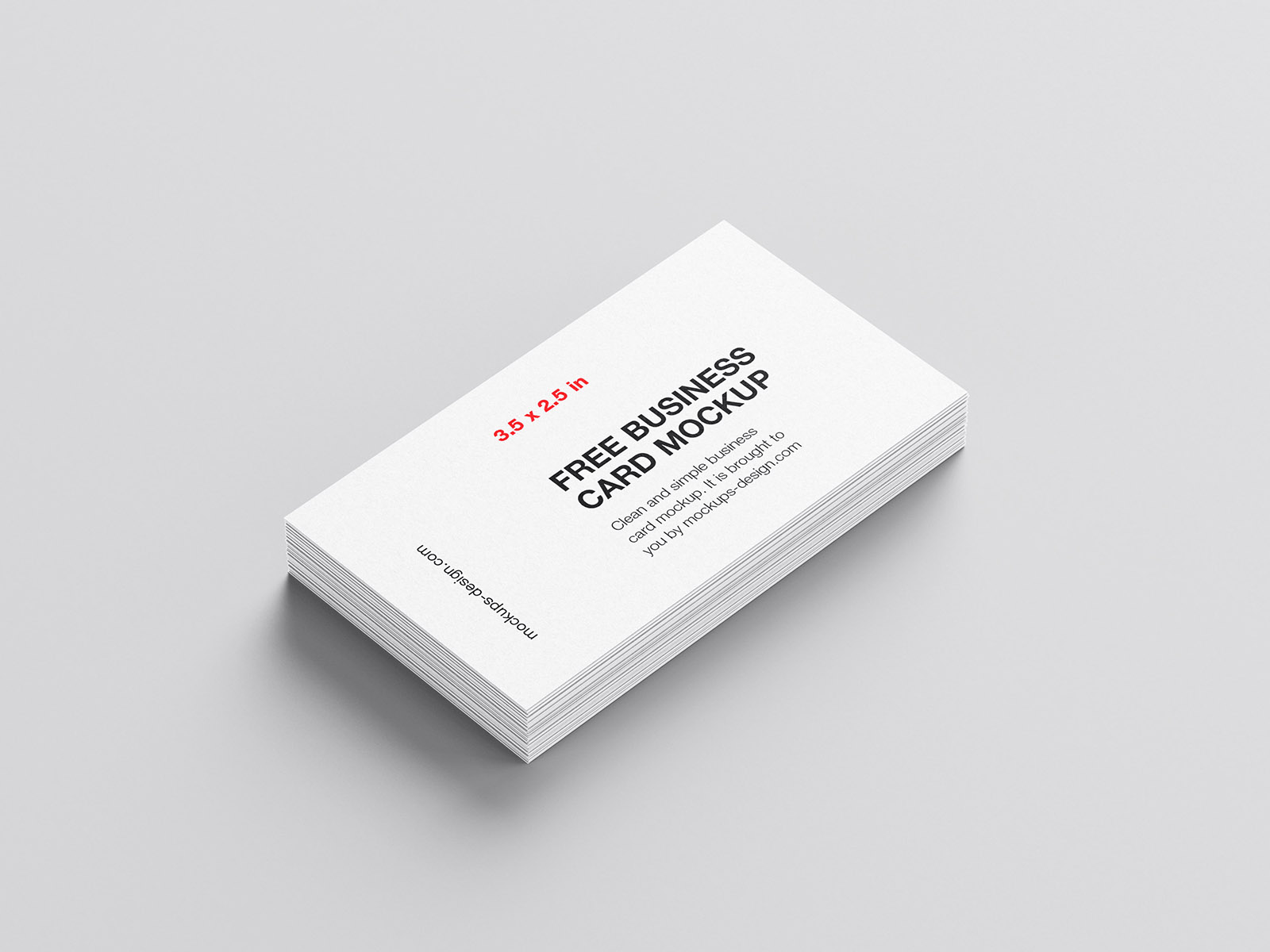 Minimalistic Business Card Free Mockup