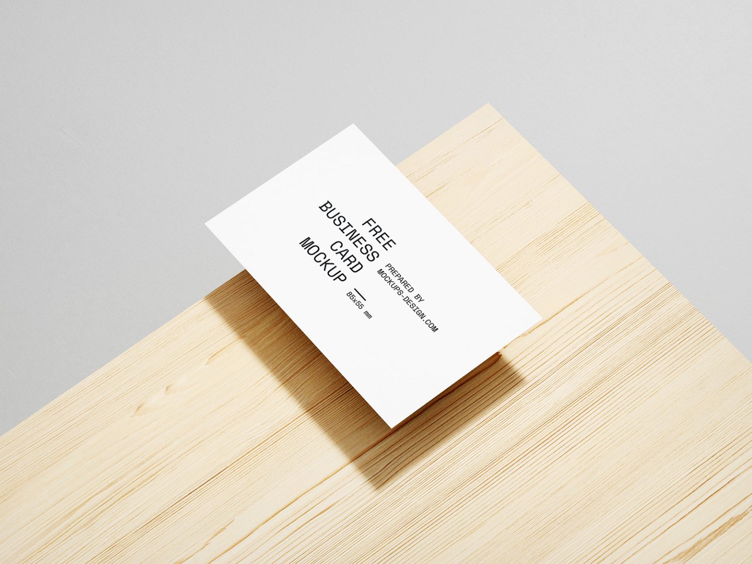 Minimal Business Card Free Mockup — Free Mockup World