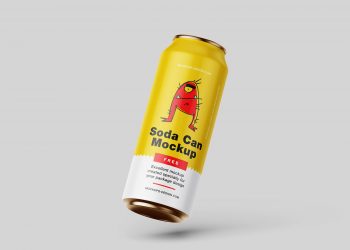 Free Soda Can Mockup