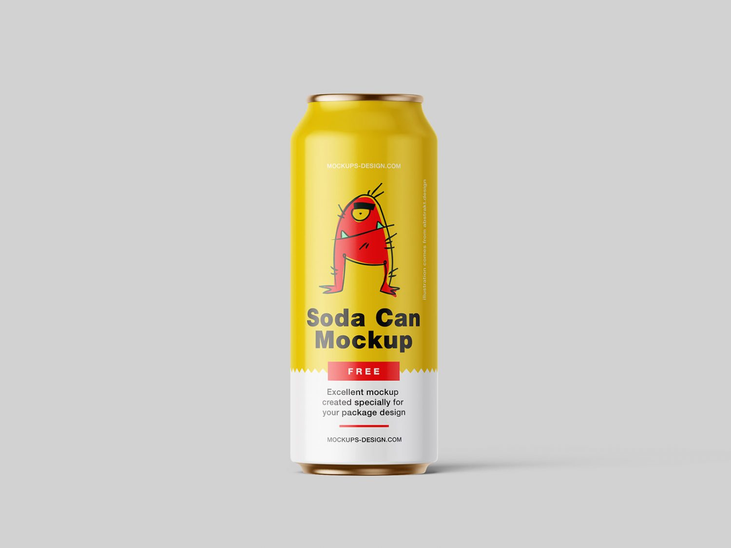 Free Soda Can Mockup