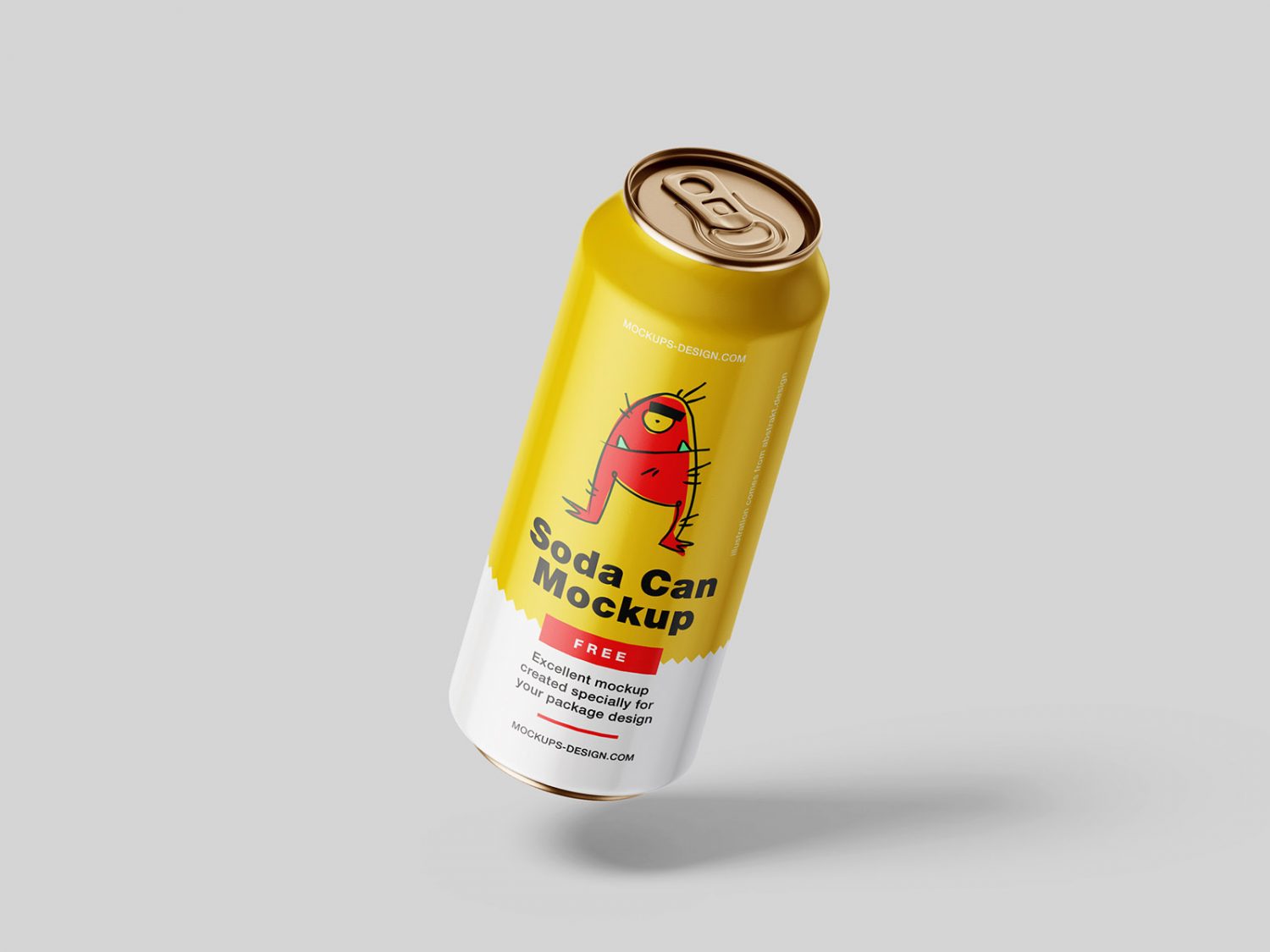 Free Soda Can Mockup