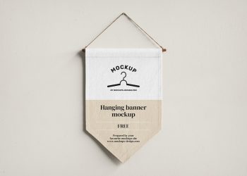 Free Hanging Banner Mockup
