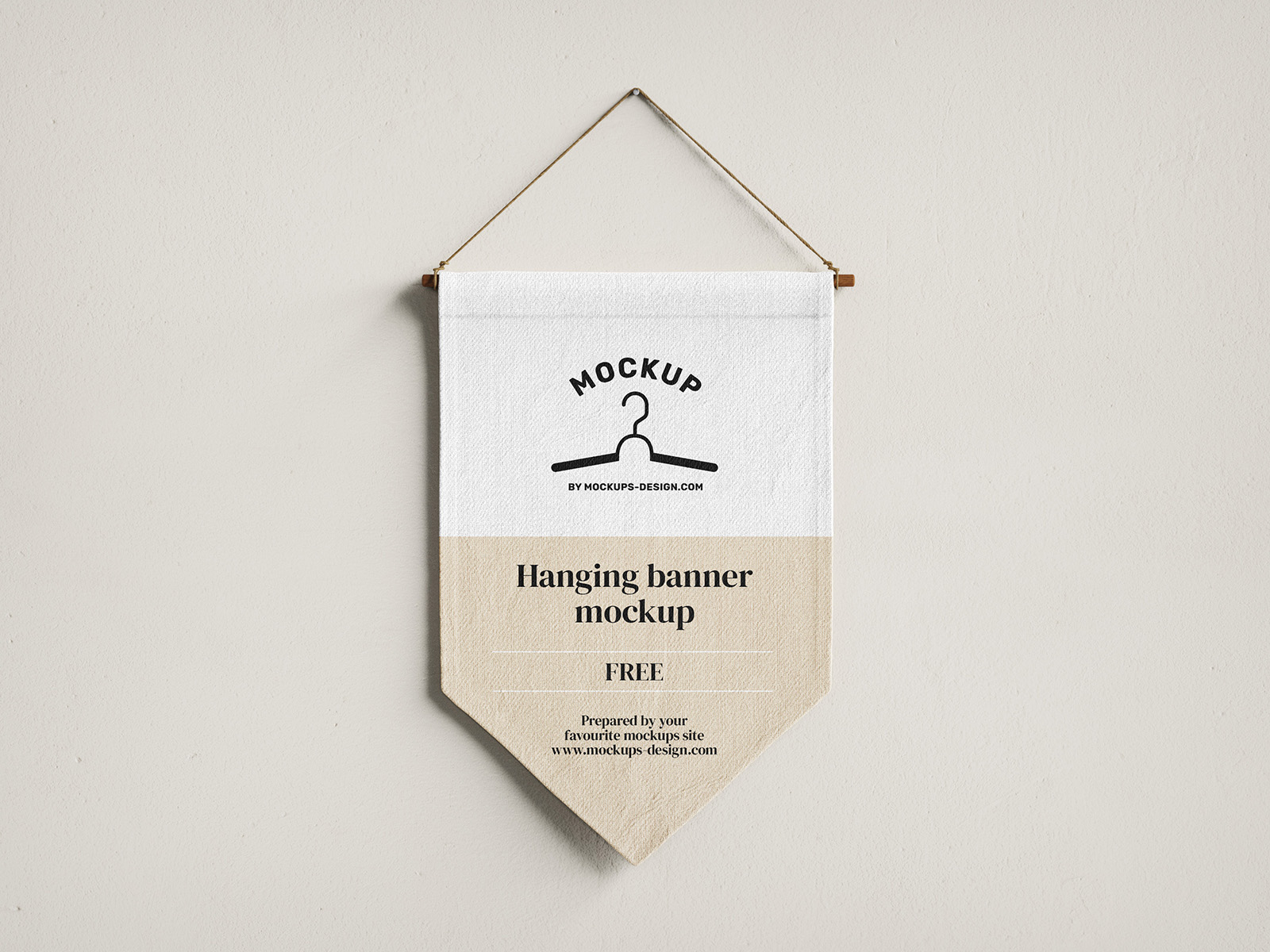 Free Hanging Banner Mockup