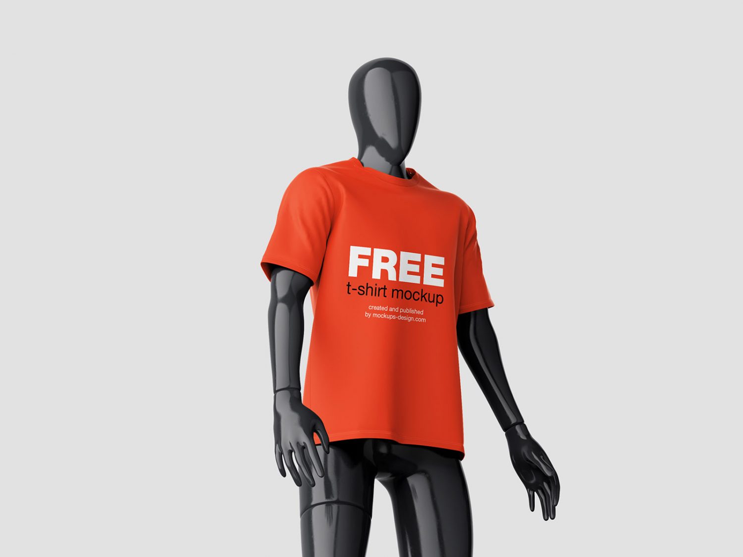 Free T-shirt Mockup on Mannequin