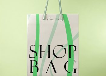 Hand Holding Paper Bag Free Mockup