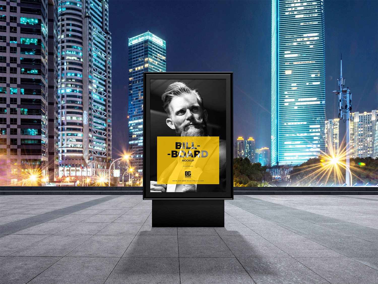 Billboard Free Mockup Design For Outdoor Advertisement