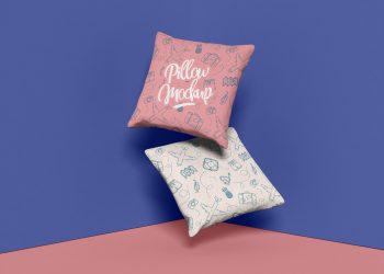 Brand Square Pillow Free Mockup