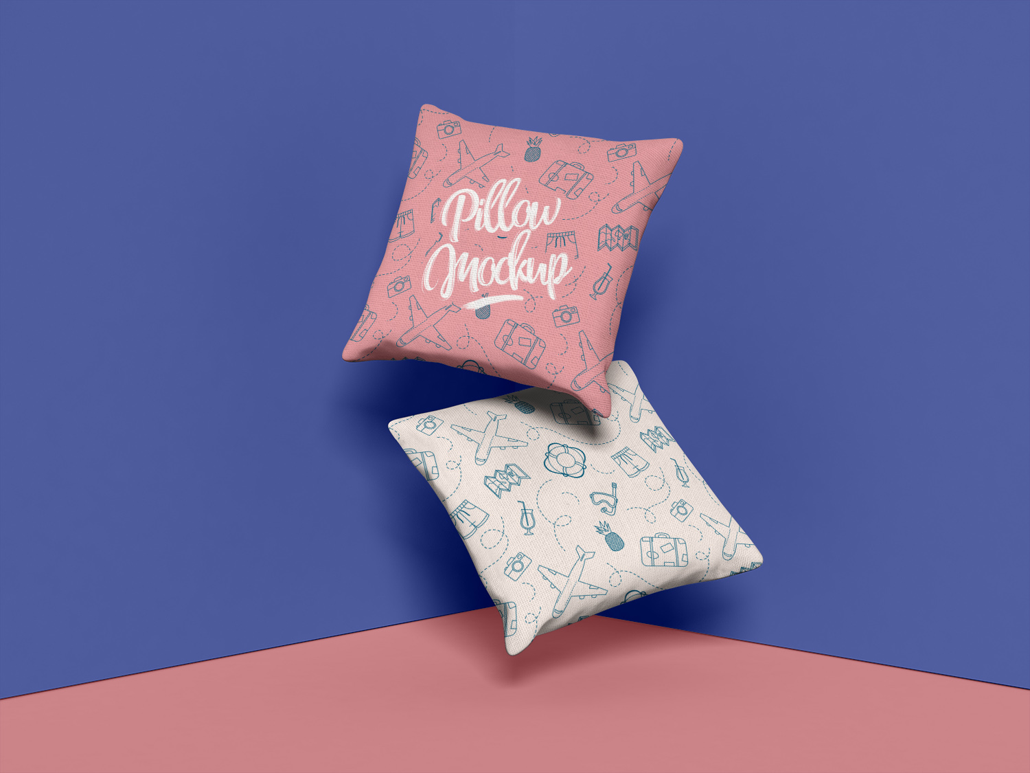 Brand Square Pillow Free Mockup