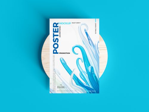 Branding Top View Poster Mockup