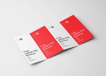 Four Fold Brochure Free Mockup