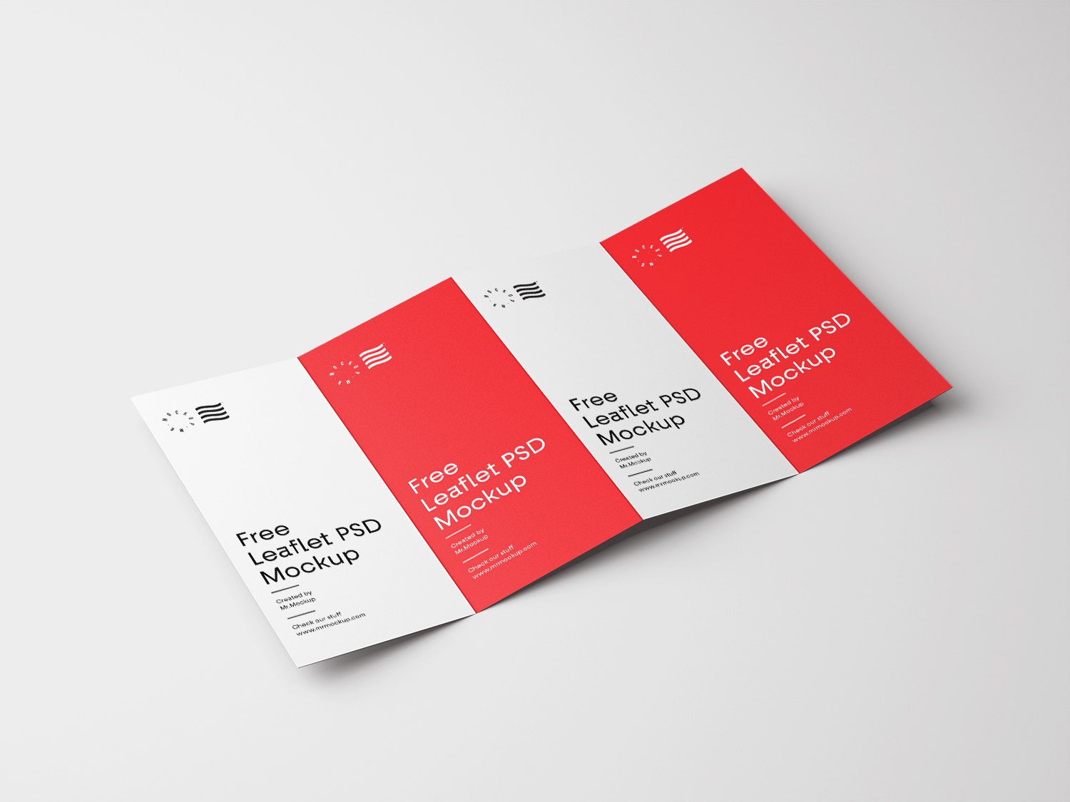 Four Fold Brochure Free Mockup