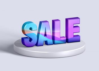 Free 3d Sale Mockup