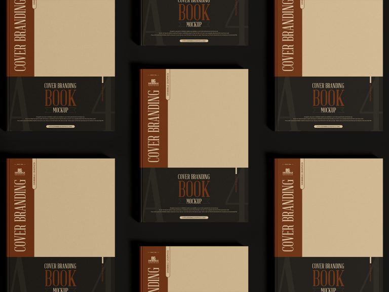 Free A4 Cover Branding Book Mockup | Free Mockup World