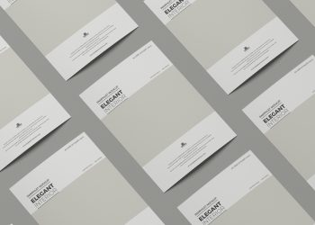 Free A4 Pamphlet Mockup
