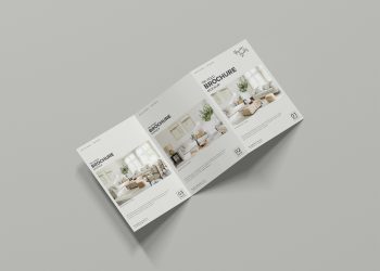 Free A4 Size Tri-Fold Brochure Mockup