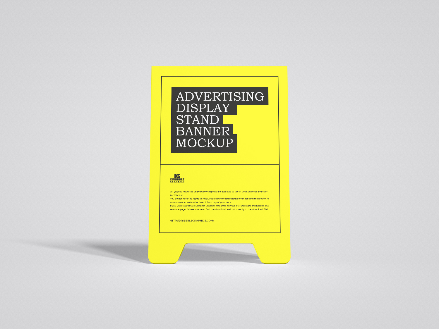 Free Advertising Display Stand Banner Mockup