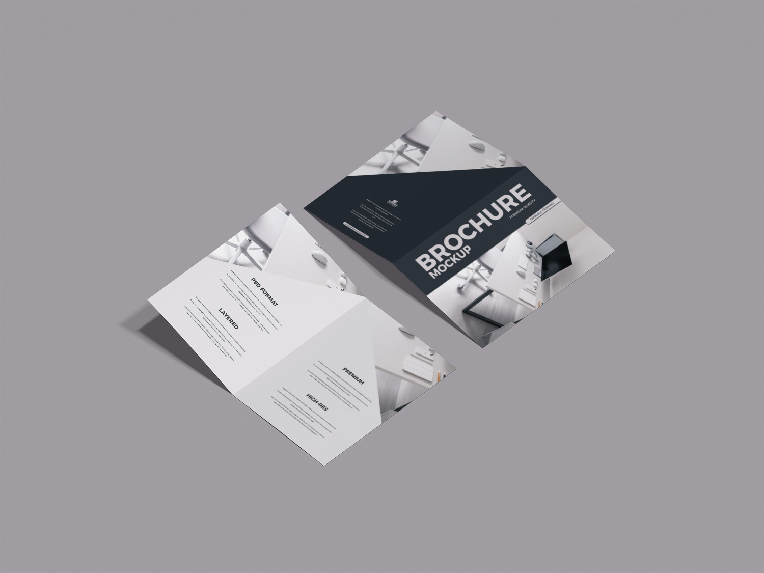 Free Bi-Fold A4 Brochure Mockup