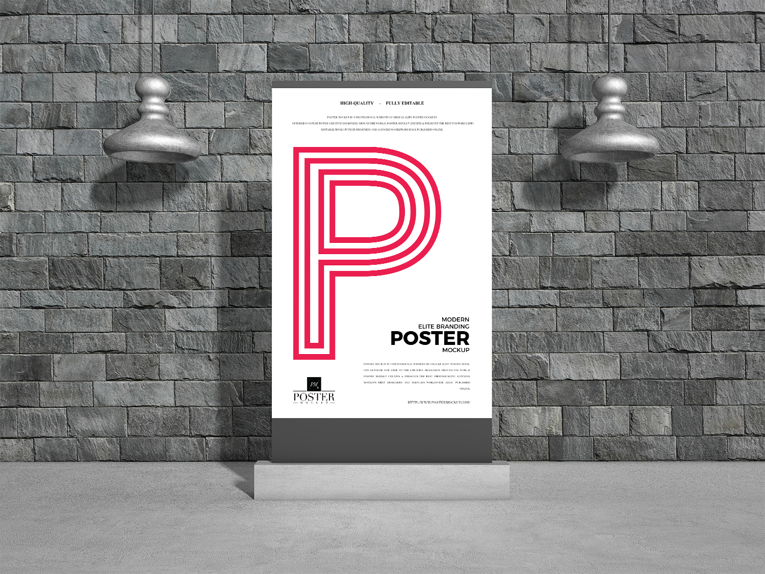 Free Billboard Advertising Poster Mockup