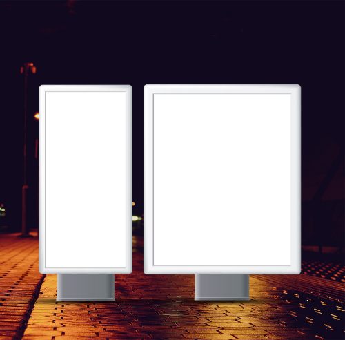 Free Booth Street Banner for Advertisement Mockup