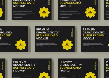 Free Brand Identity Business Card Mockup