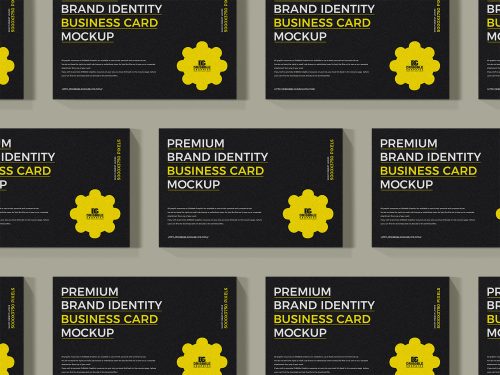 Free Brand Identity Business Card Mockup