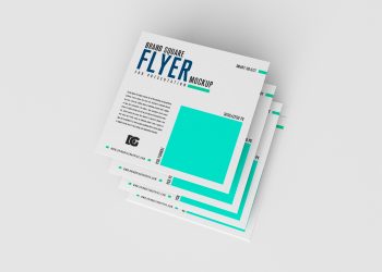 Free Brand Square Flyer Mockup