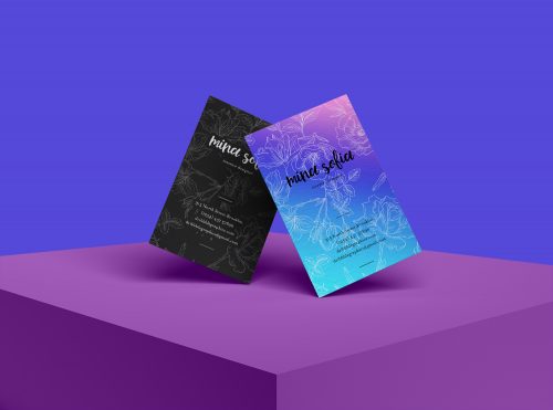 Free Brand Stylish Business Card Mockup