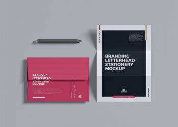 Free Branding Letterhead Stationery Mockup