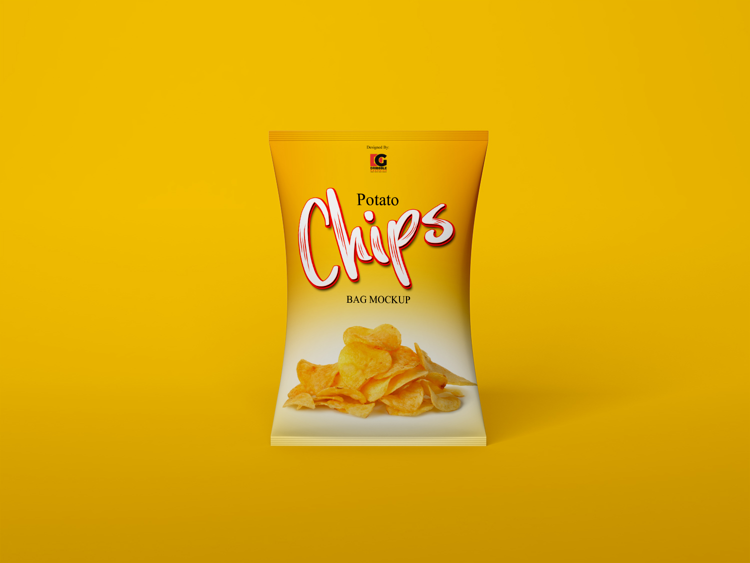 Free Chips Bag Mockup