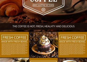 Free Coffee Shop A4 Flyer