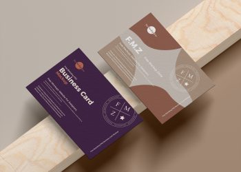 Free Elegant Branding Business Card Mockup