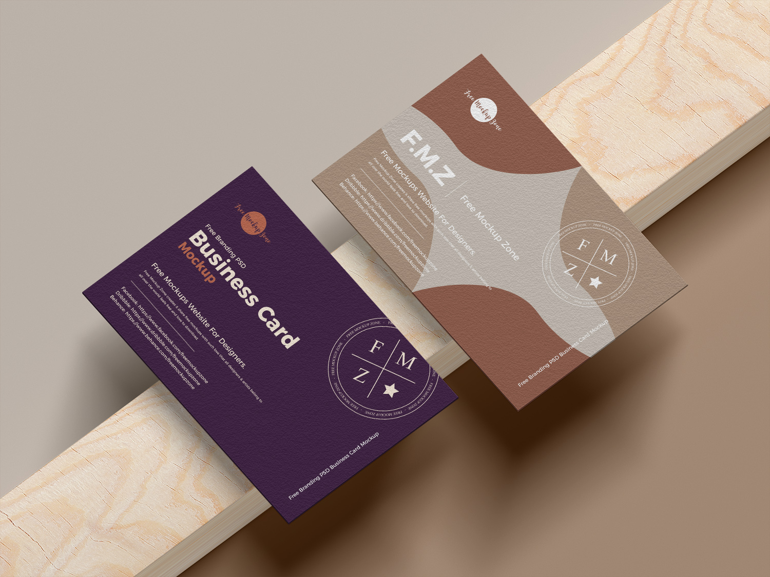 Free Elegant Branding Business Card Mockup