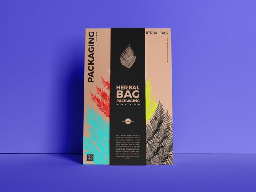 Free Food Bag Packaging Mockup