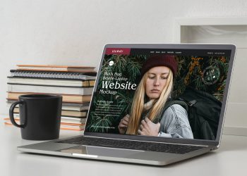 Free High Quality Laptop Website Mockup