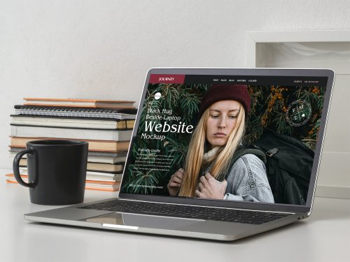 Free High Quality Laptop Website Mockup