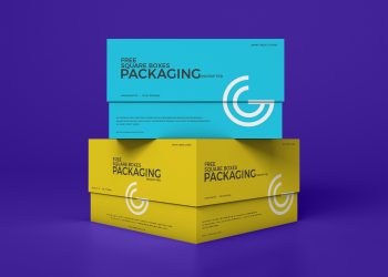 Free Packaging Boxes Mockup