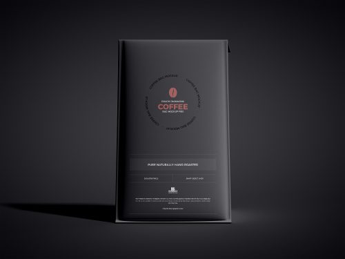 Free Pouch Packaging Coffee Bag Mockup