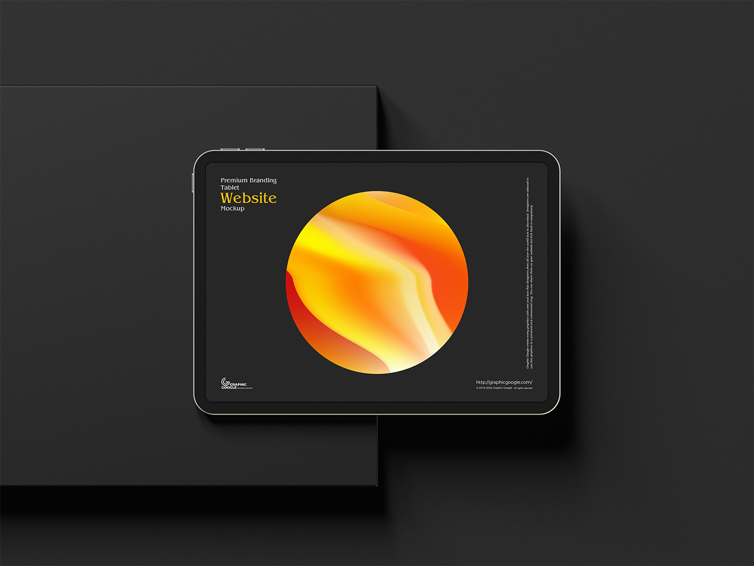 Free Premium Black Device Web Design Mockup