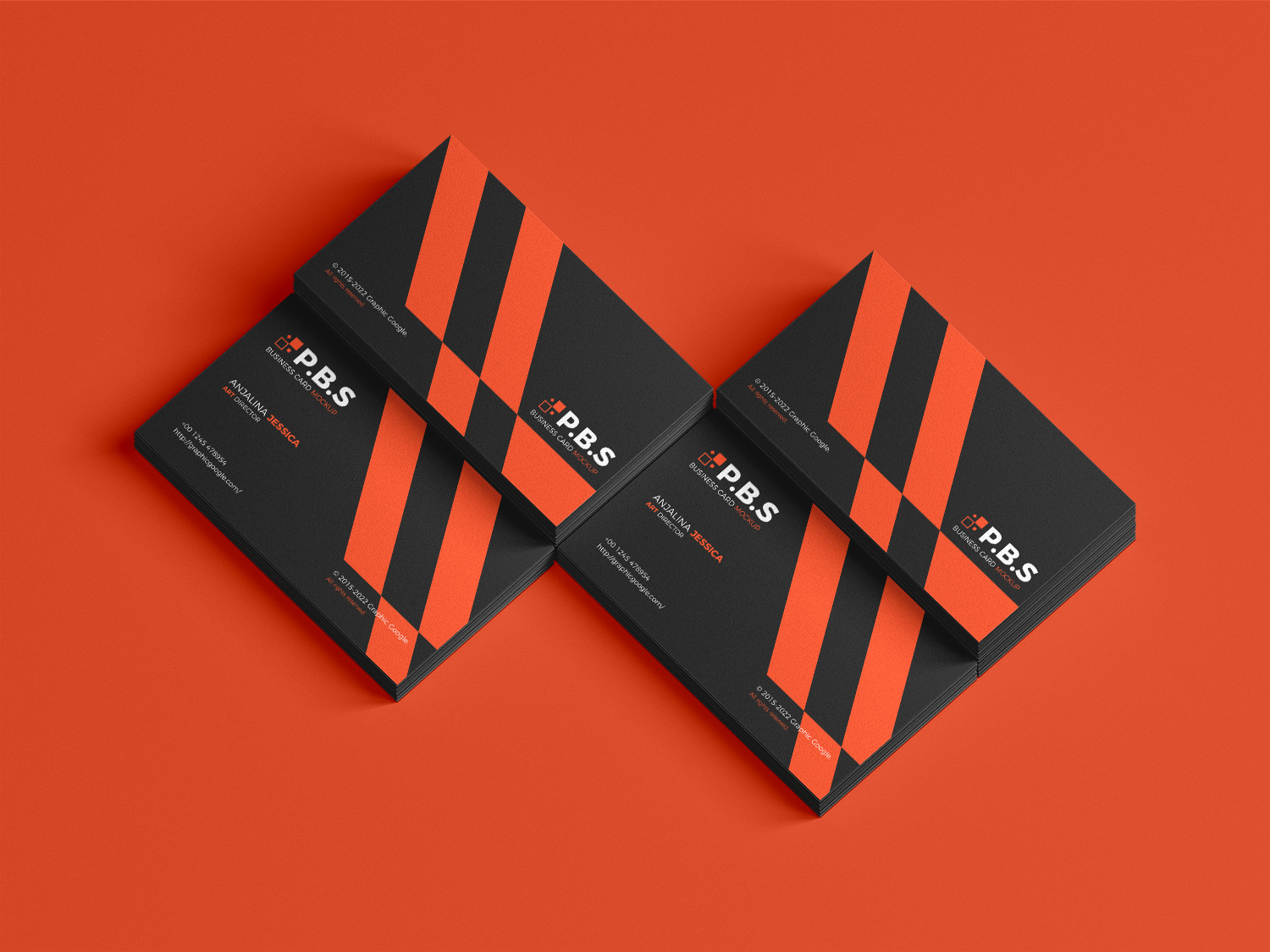 Free Premium Business Card Mockup