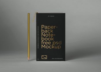 Paperback Notebook Mockup