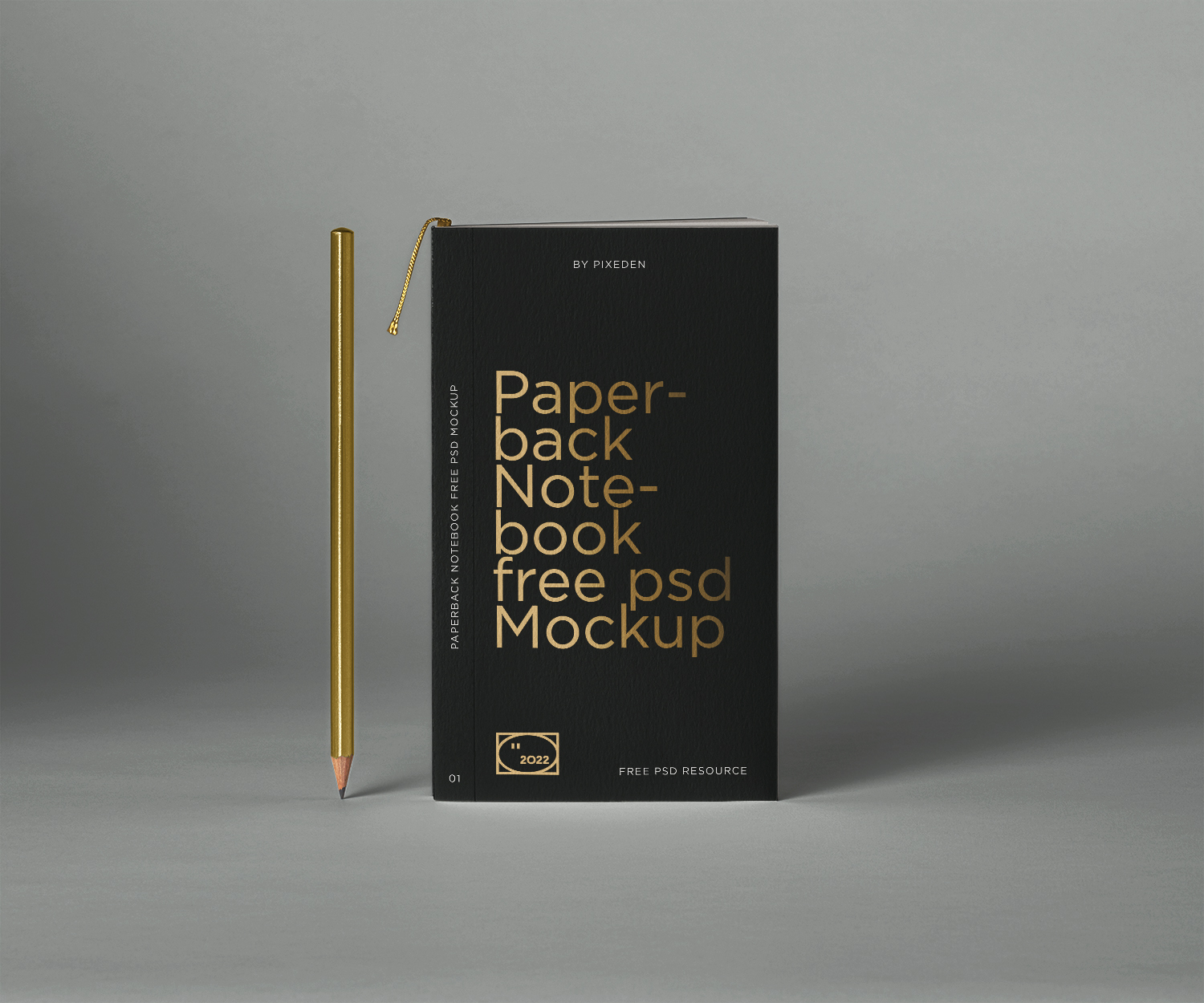 Paperback Notebook Free Mockup