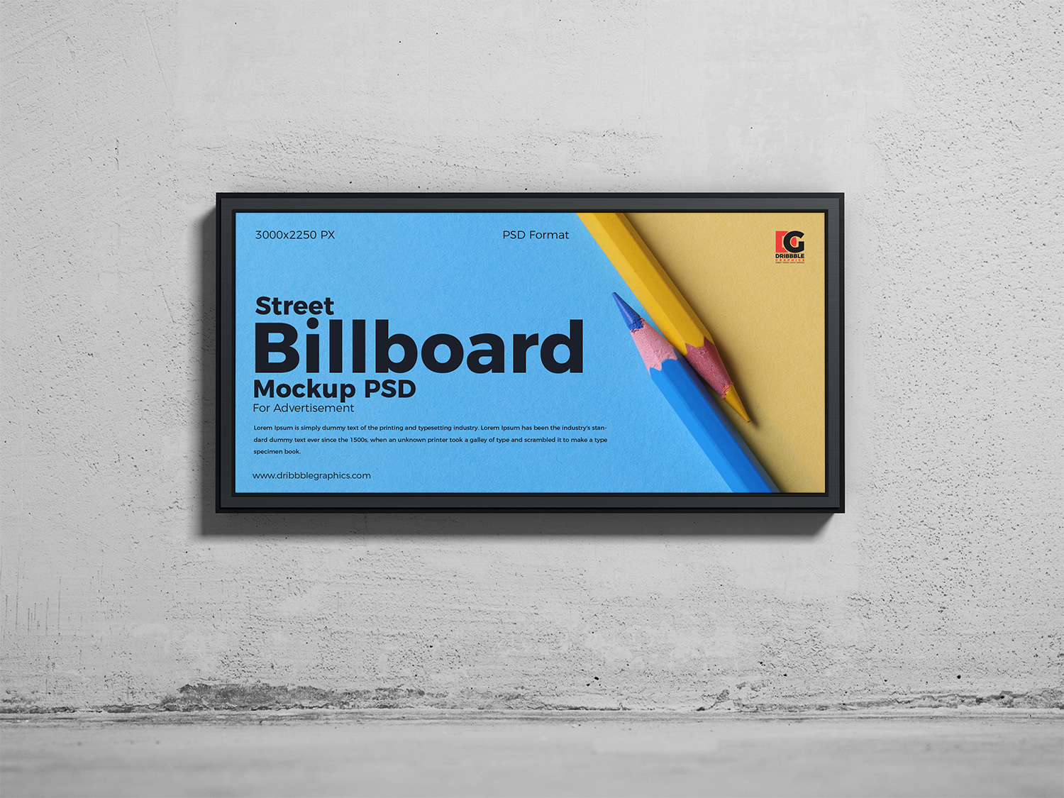 Street Billboard Free Mockup