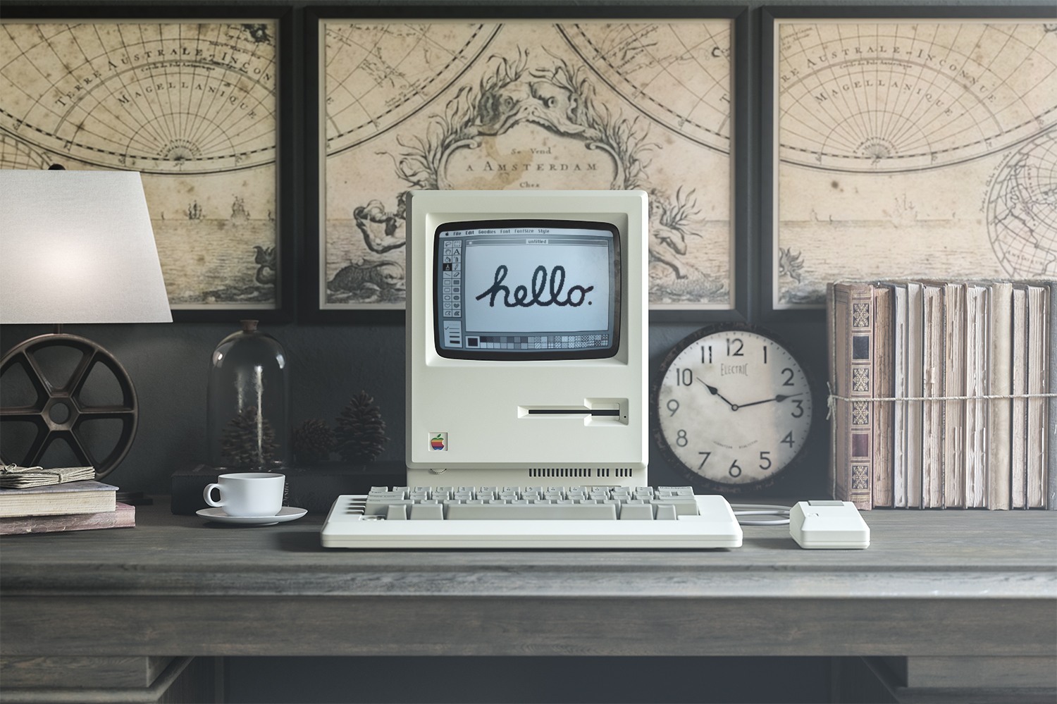1984 Apple Macintosh Mockup