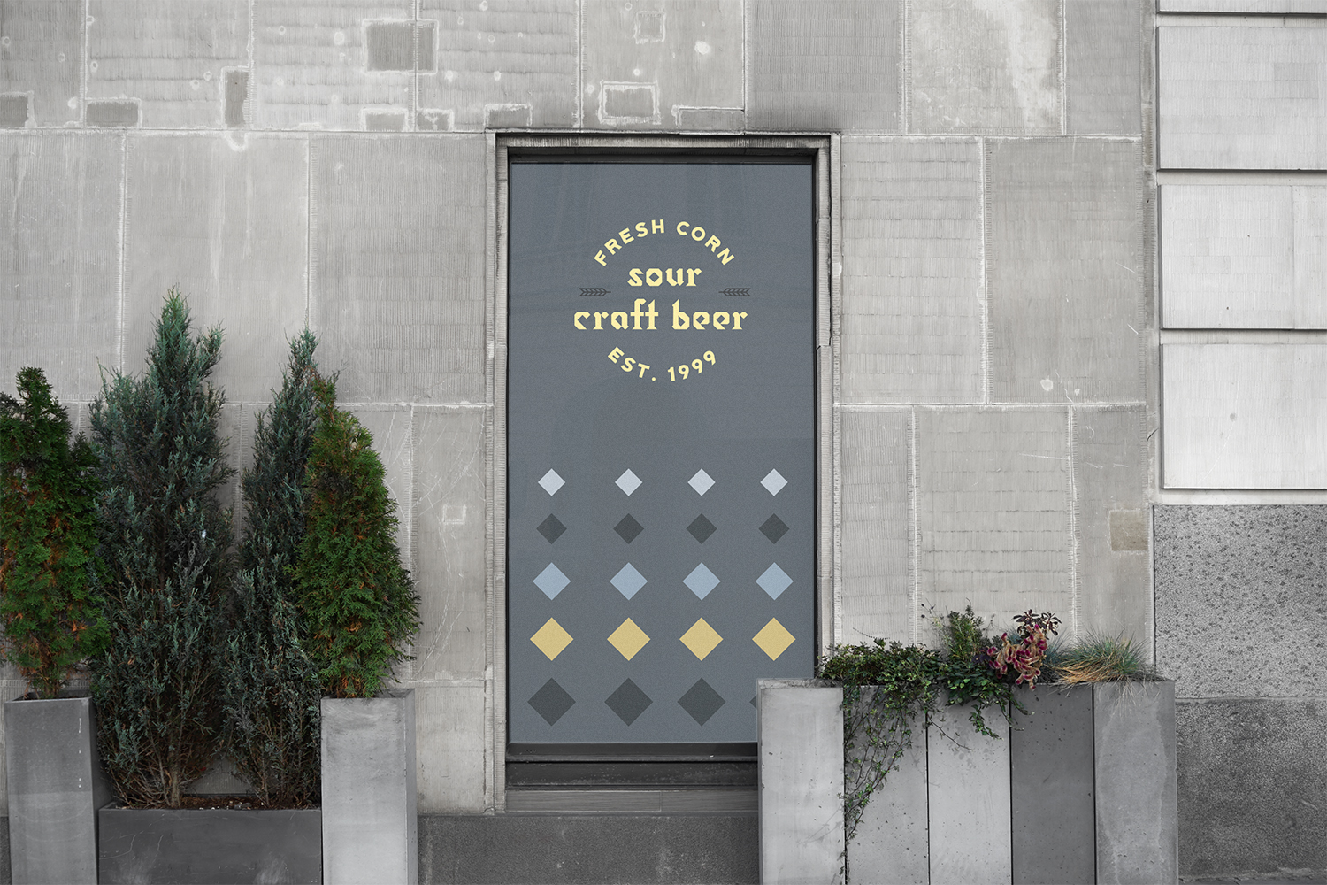 Bar Window Free Mockup