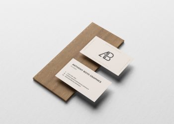 Business Card on Board Mockup