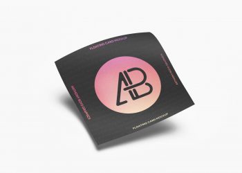 Floating Card Free Mockup